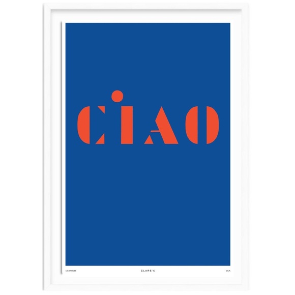 Clare V. 'CIAO' Framed Art Print - Picture 9 of 9